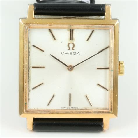 omega square face watch|omega vintage men's watch.